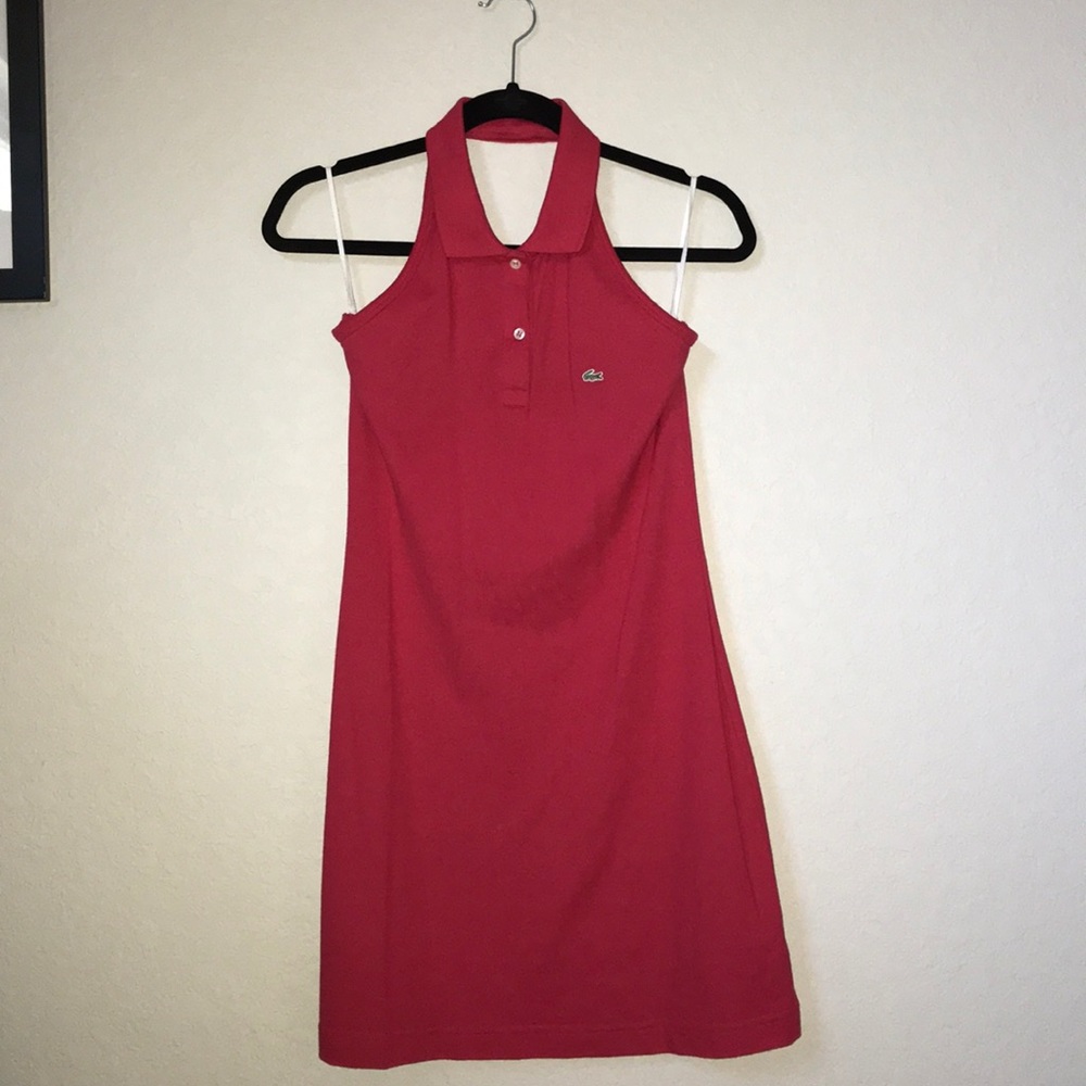 Halter Lacoste dress